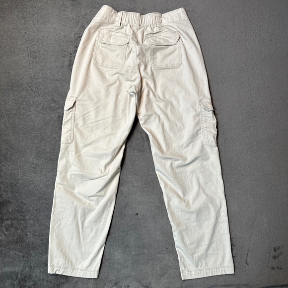 Old Navy High-Rise OG Chino Cargo Pants Women's XS Khaki Straight Stretch Light - Picture 2 of 8